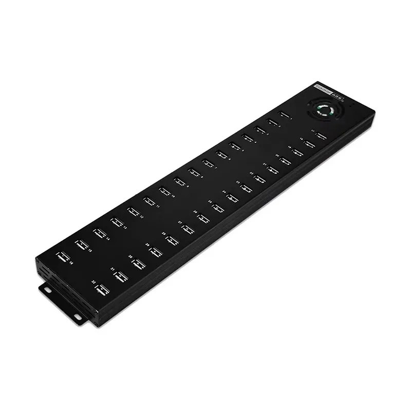 240W 32/40/50/60 Port Data Usb Hub with Individual On/off Switches and 12V 10A*2pcs Power Adapter A-832