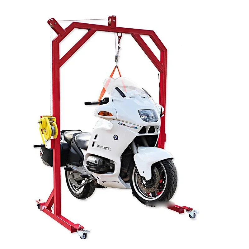 오토바이 트레일러 랙 리미터 전륜 주차 브래킷 리프팅 운송 타이어 클램프 픽업 트럭 운송 랙