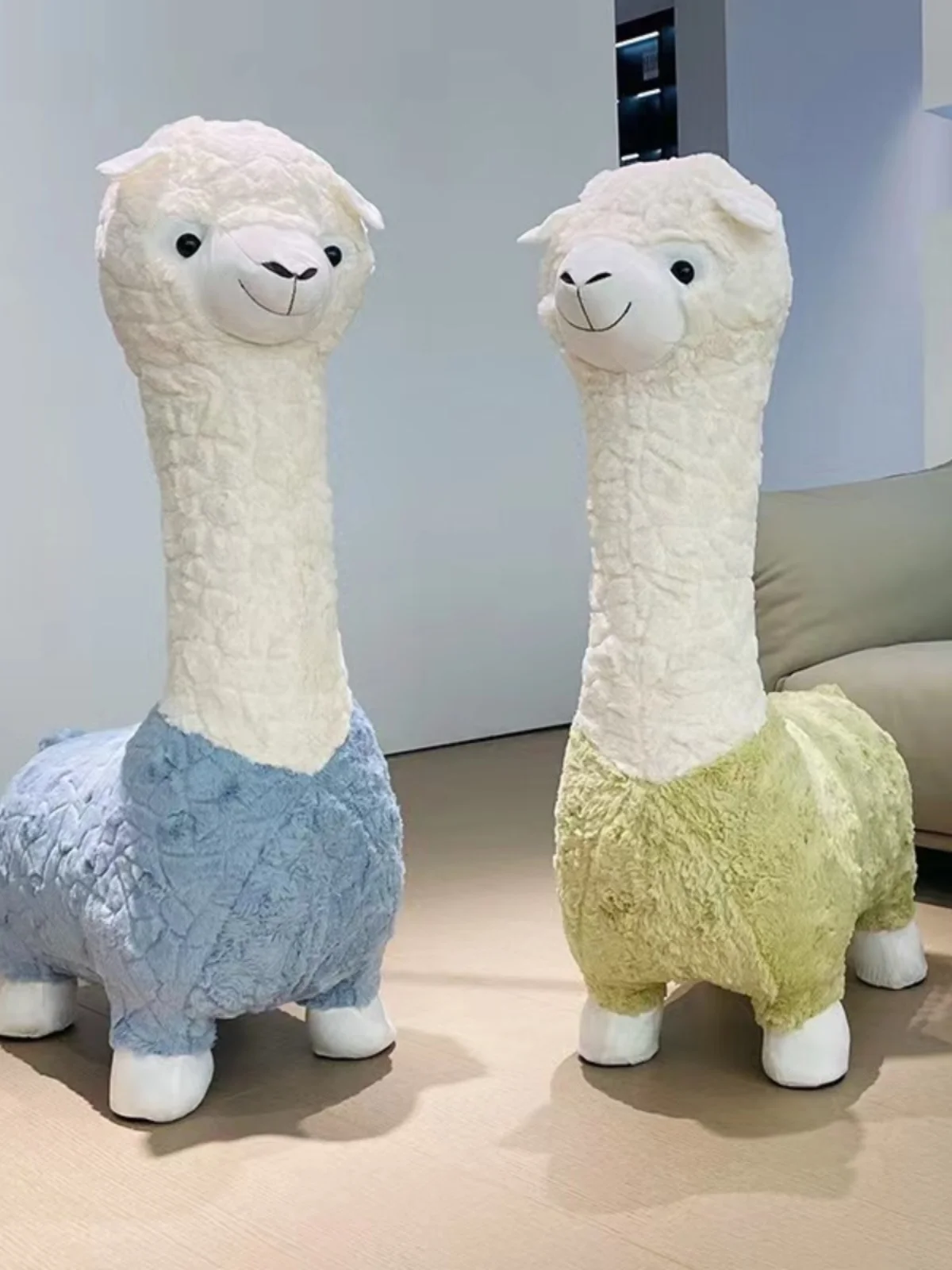 Internet celebrity alpaca stool seat living room floor ornament children's gift decoration housewarming  girl