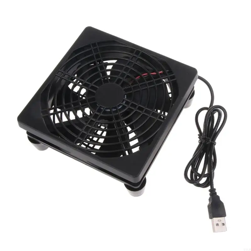 

Y1UB 120mm 5V USB Powered PC Router Fans High Airflow Cooling Fan for Router Modem Receiver DVR TV Box Computer Accessories