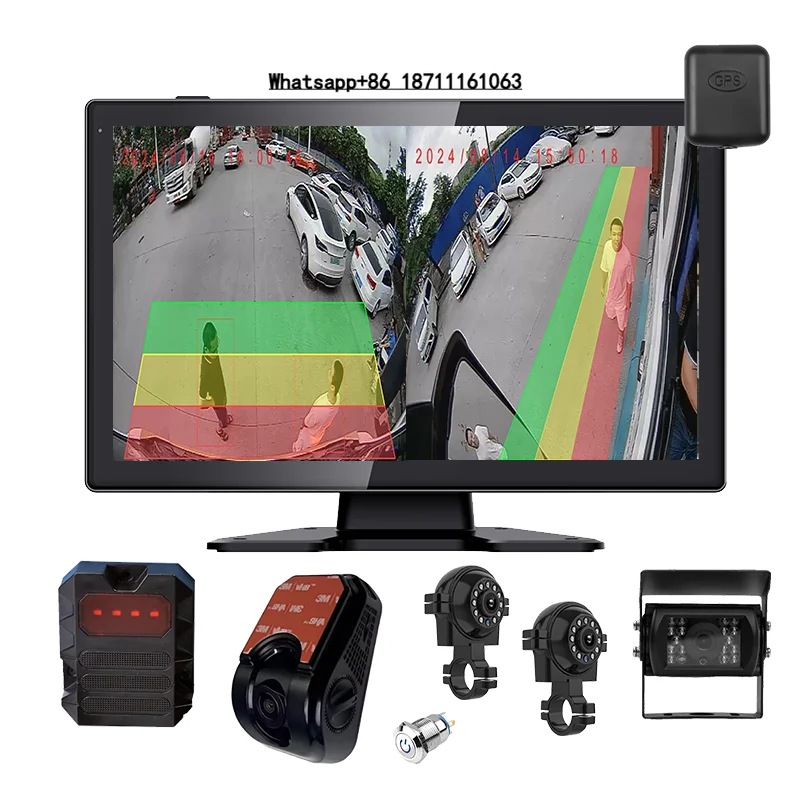 

AI Blind Spot Detection System Pedestrian & Vehicle Detection for Truck Trailer RV Vans Construction Vehicles