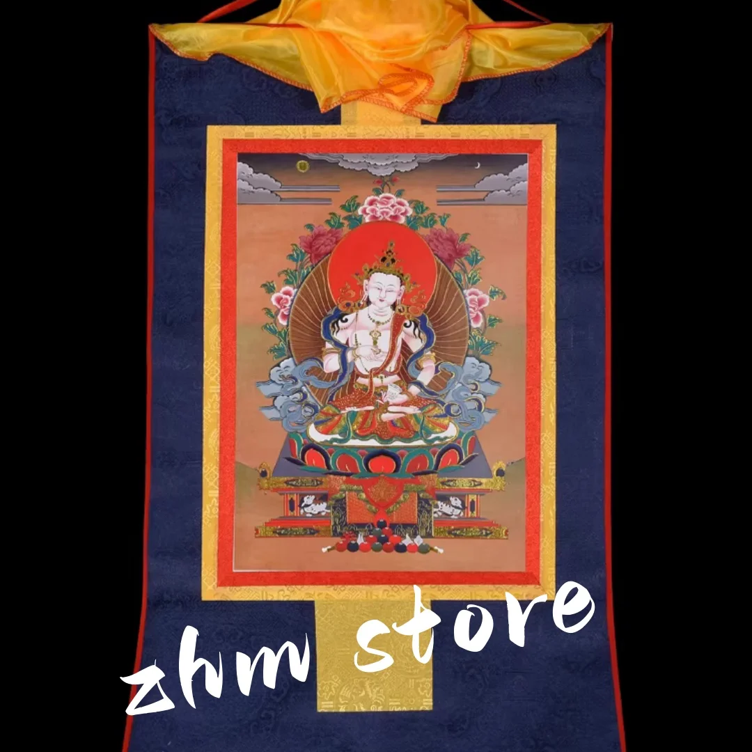 Thangka hanging painting bronzing vajrasattva Buddha statue Thangka Buddha Hall dedicated decorative murals.