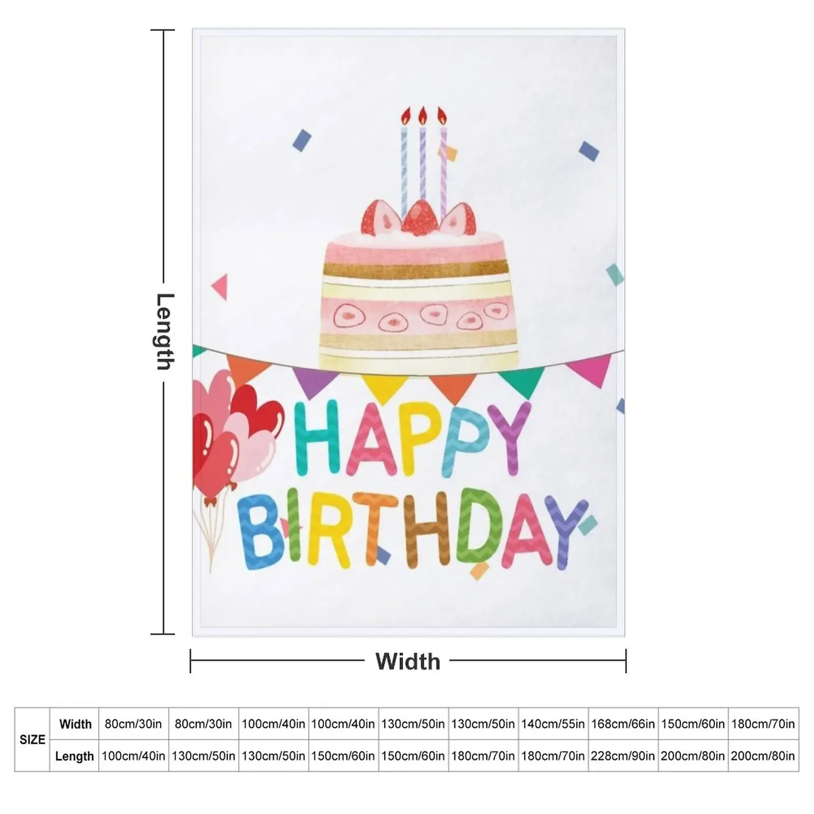 happy birthday to you Throw Blanket Thin Plush Thins Single Plaid on the sofa Sofa Blankets