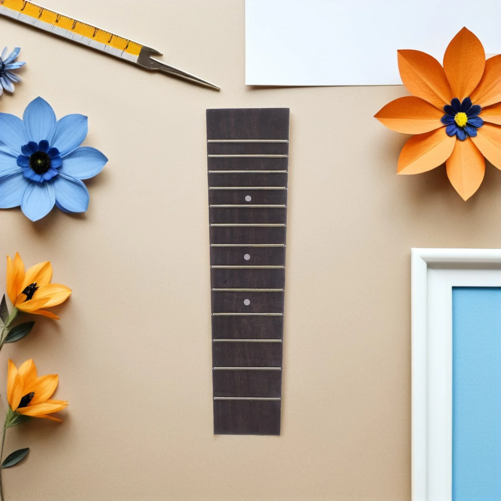 

Elegant 13 Fret Rosewood Ukulele Fingerboard for 17 21 Inch Soprano Concert Ukulele Replacement Precise Design Natural Fragrance