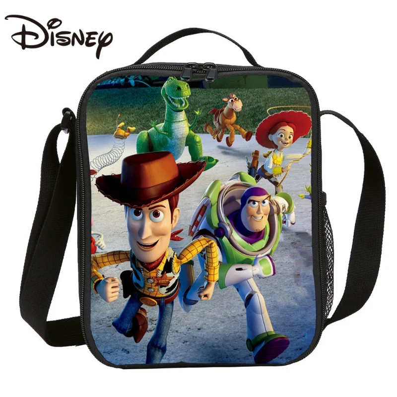 MINISO Disney Toy Story Children's Lunch Bag 3D Pattern Printing Student Picnic Portable Lunch Box Bag Shoulder Bag