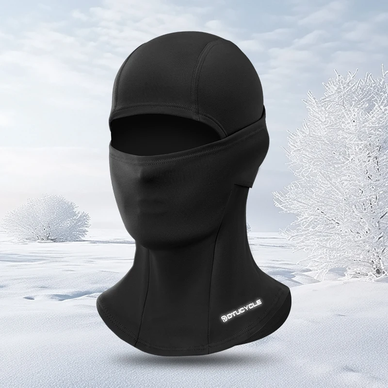 AliExpress Winter Warm Hood with Fleece-Lined Neck Warmer, Thermal Cycling Mask, Ski Face Protection, Cycling Mask for Men and Women