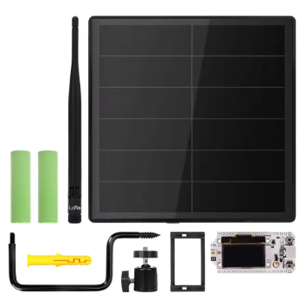 ~【A427Z】D5 Solar Node with 5V Solar Panel ESP32 LoRa 32 V3 for WiFi Meshtastic LoRaWAN Heltec ESP32 SX1262 LoRa Built in Battery