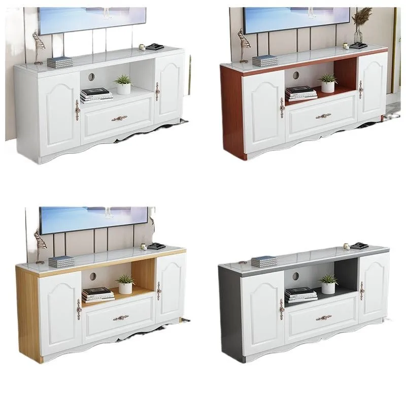 

European style, TV cabinet, household, bedroom, small apartment, tempered glass, living room