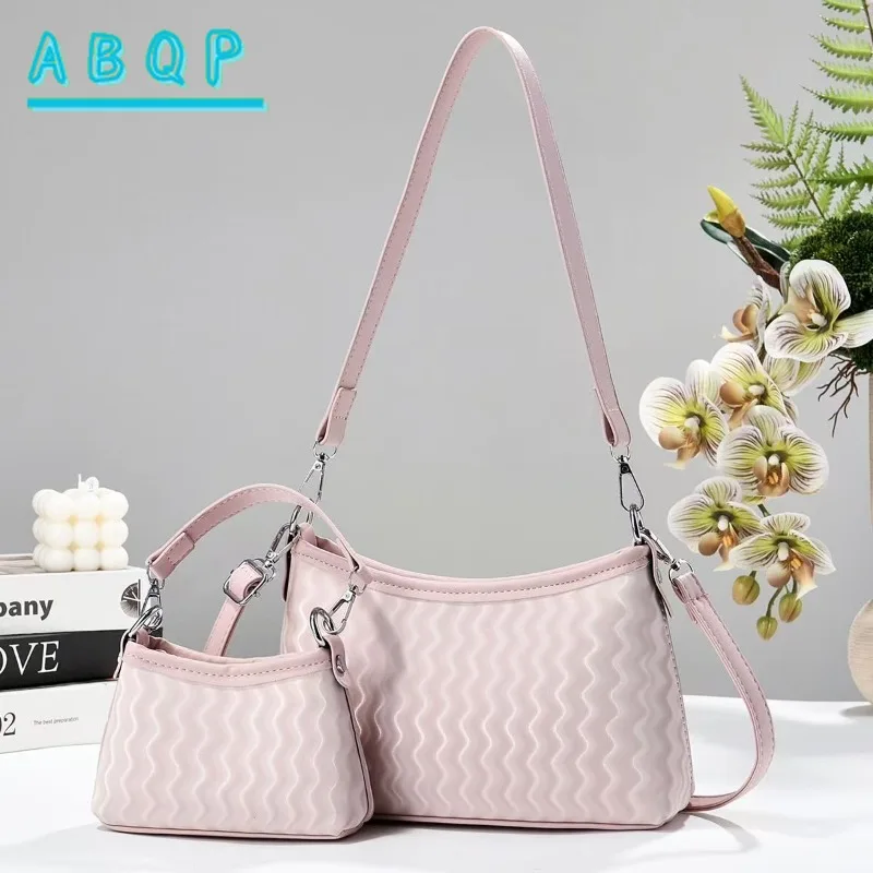 New Women's Shoulder Bag Luxury Brand 2-piece Set Women's Shoulder Crossbody Bag Personalized Casual Women's Bag High Quality