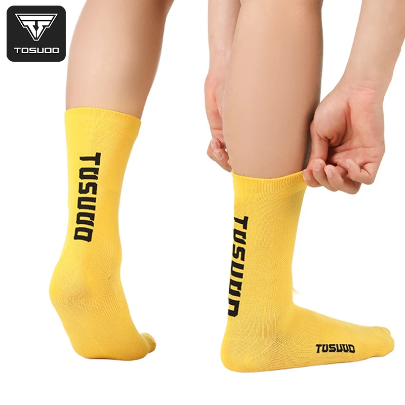

TOSUOD Cycling Socks Professional High Quality Men and Women Outdoor Sports Quick-dry Running Bicycle Soccer Basketball Socks