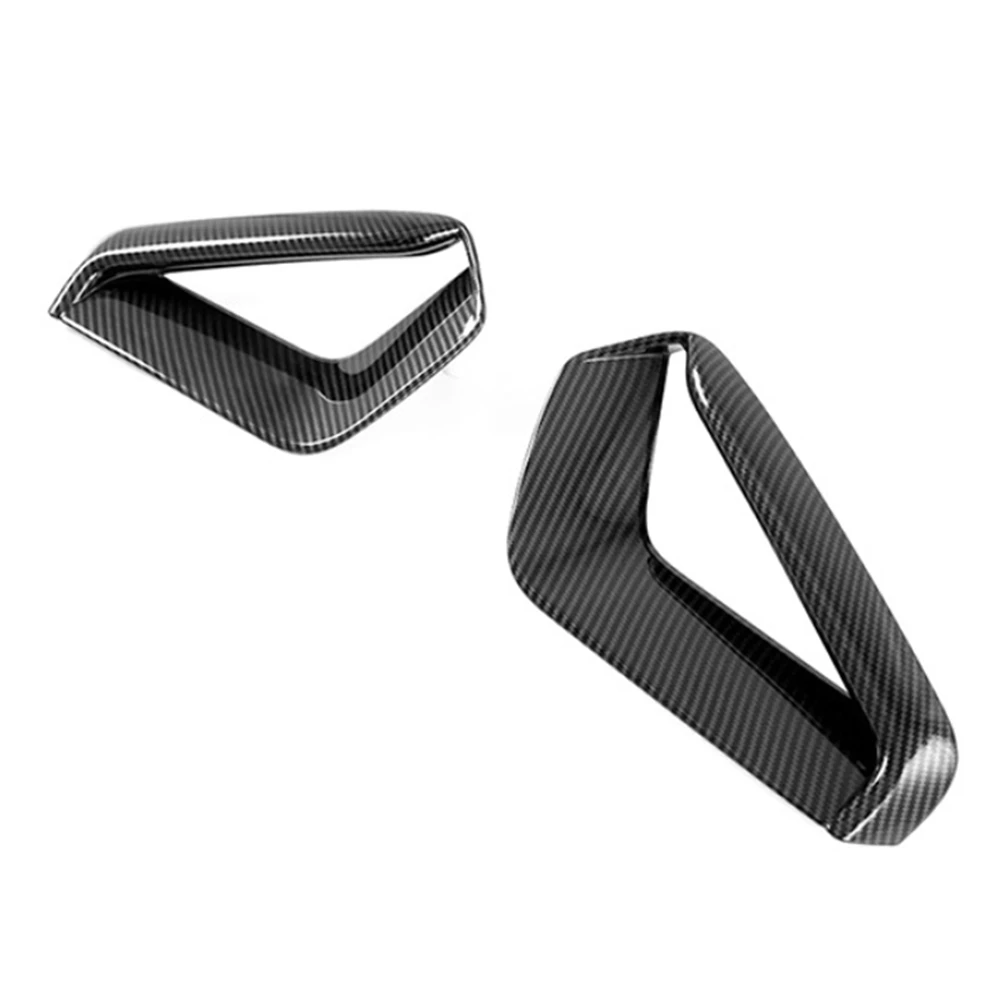 

For Kia K5 Optima 2020 2021 2022 ABS Carbon Fiber Car Front Fog Light Lamp Cover Trim Decor Frame Sticker Accessories
