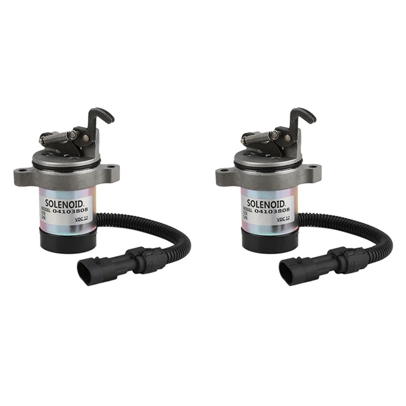 

Эффективный 2 шт. 12 В соленоид отключения топлива 04103808 04103812 Соленоид остановки 6889272 240-22121 для Deutz F3L F3M F4L F4M 1011 2011
