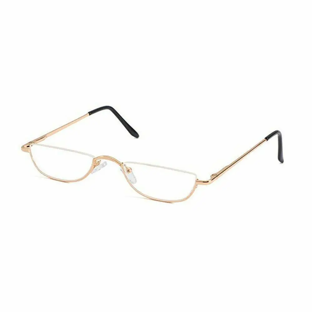 

New Fashion Metal Half Frame Spring Hinge +1.00~+4.0 Diopter Reading Glasses Half Moon Reading Glasses Eyeglasses