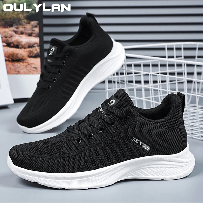 

Oulylan Sports Shoes Mesh Breathable Soft Sole Comfortable Casual Men's Shoes Wear Resistant Running Shoes for Men