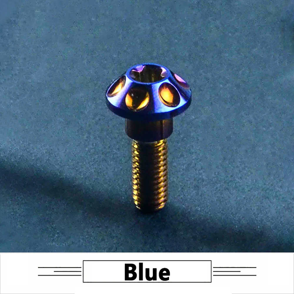 オートバイ用チタン合金ネジ、ファンシーアンブレラヘッドネジ、r1r6スズキ用トルクスm6x20mm、ブレーキディスク修理ネジ、1個、4個