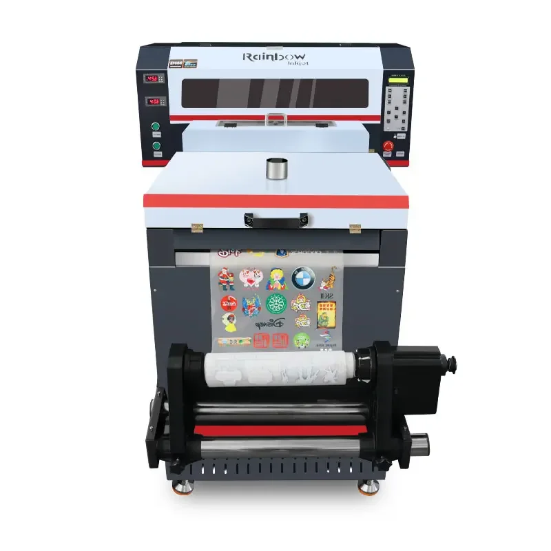 Rainbow A3 DTF Printer Set XP600 30cm 60cm Printing And Shaking Powder All In One DTF Printing Machine PET Film DTF Printer