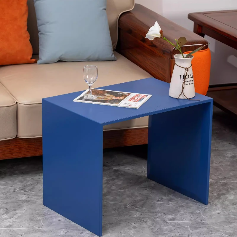Modern Scandinavian Klein Blue End Table Small Space Bedroom Laptop Desk Luxury Sofa Side Table Living Room Coffee Tables