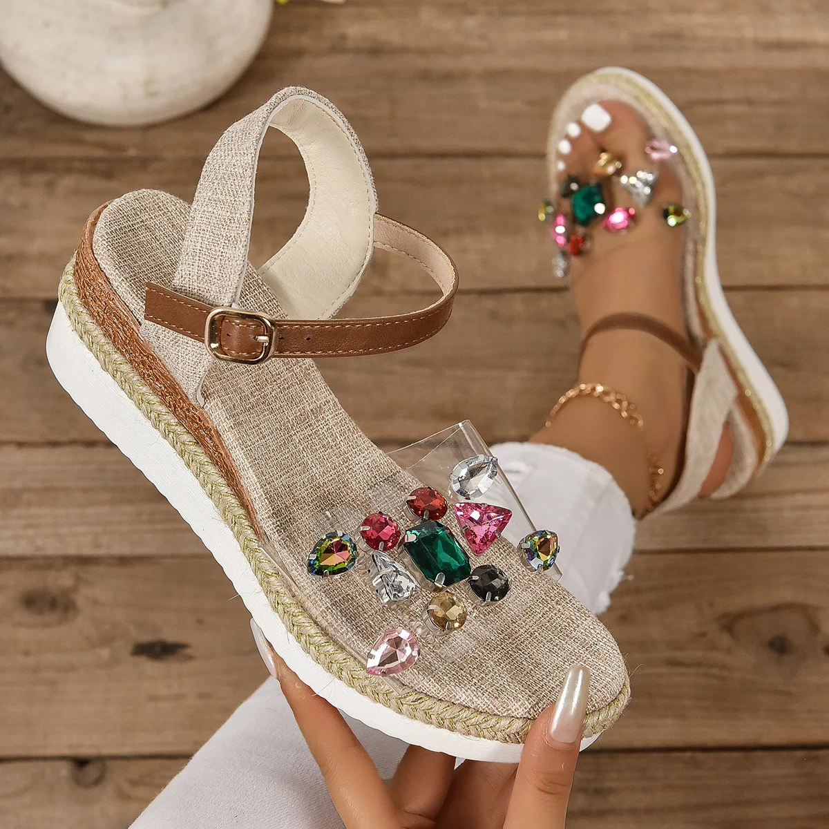 2024 summer women's shoes new fashion sandals slippers Breathable comfortable sports casual shoes women's shoes beach sandals