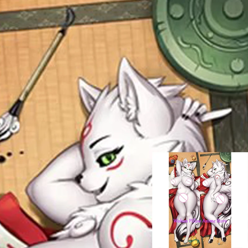 

Dakimakura Anime Pillow Cover Amaterasu Double Sided Print Halloween Christmas Decoration