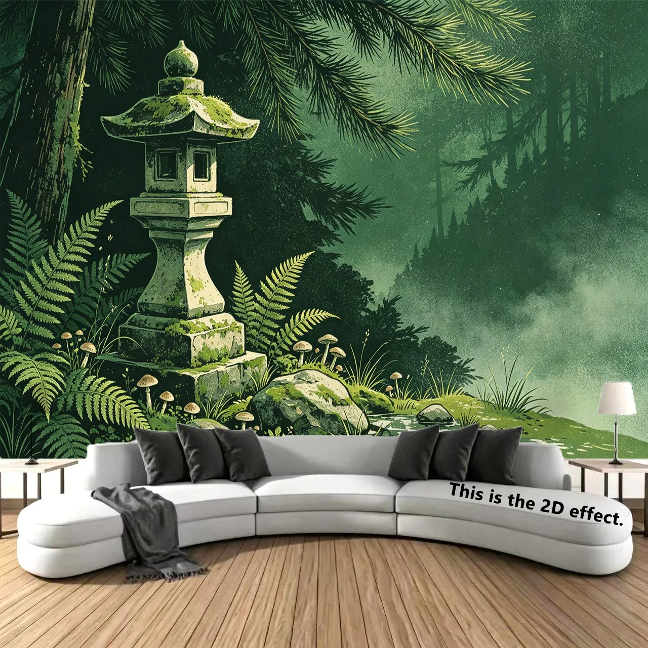 Retro Forest Wallpaper, Bedroom Bedside Decoration, Wallpaper For Rent, Dormitory Tapestry