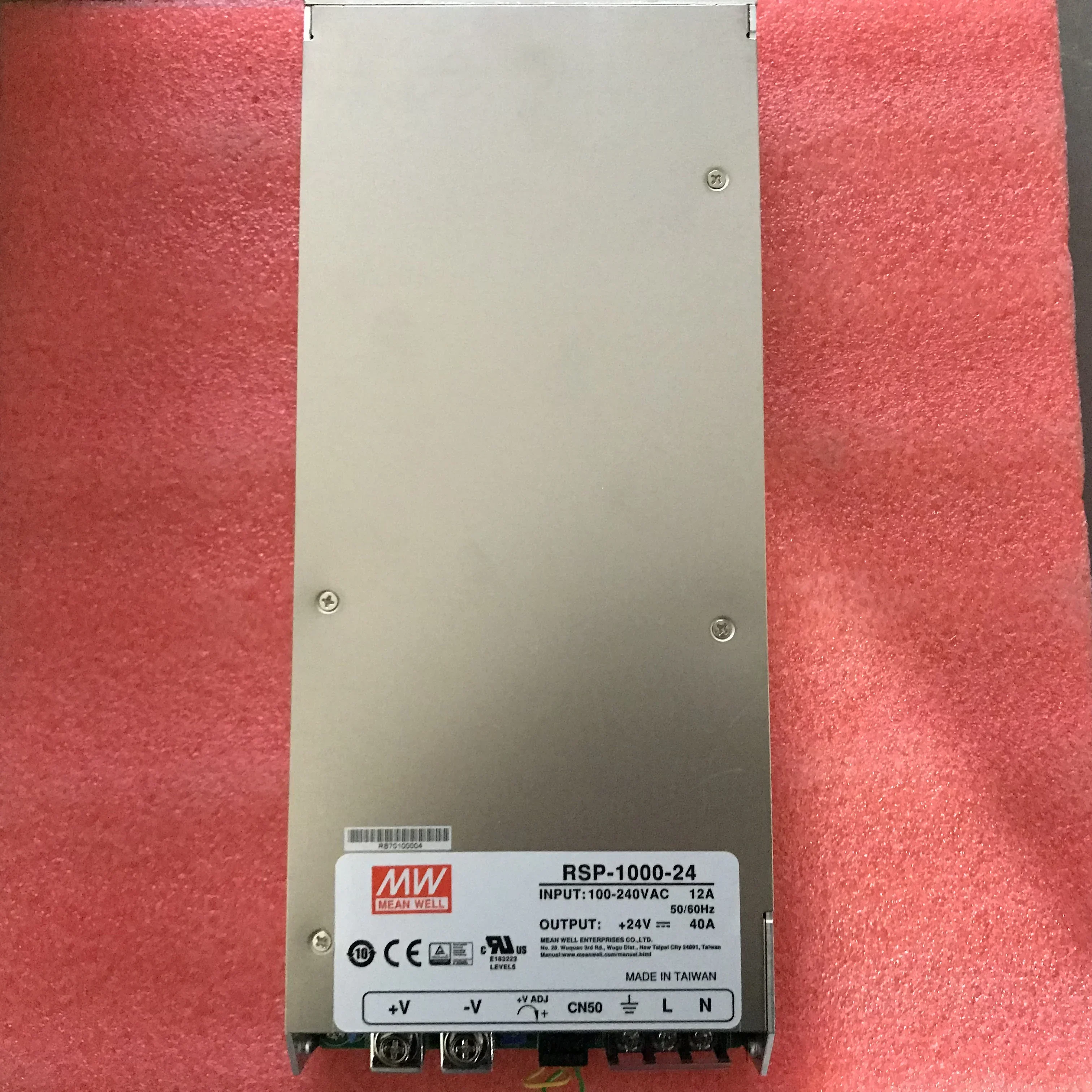 2025 Taiwan Mingwei PFC Adjustable Voltage Parallel Power Supply RSP-1000-27 1000W 27V37A New