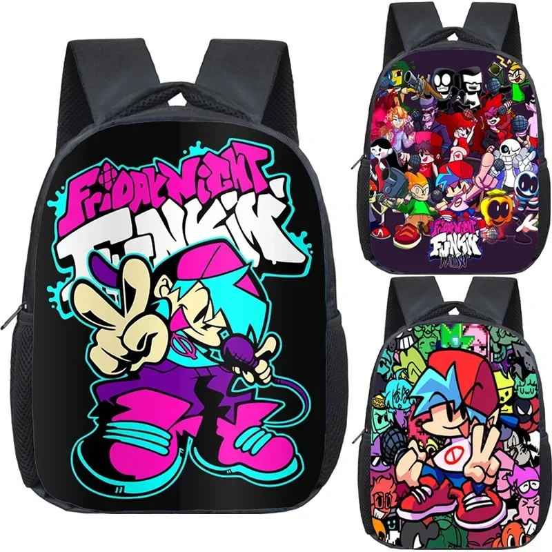 

Kids Friday Night Funkin Print Backpacks Baby Toddler Kindergarten Bookbag Cartoon Children School Bags Girls Boys Small Daypack