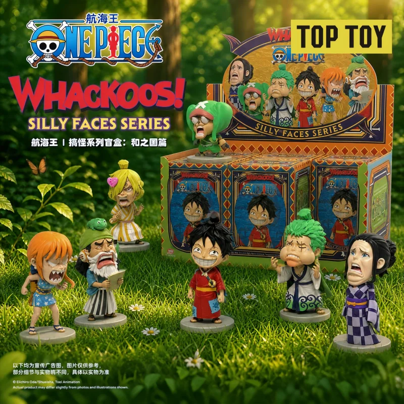 New Genuine TOPTOY × OP Funny Face Series Blind Box Wano Country Arc Figure Ornament Merchandise Collectible Surprise Gift Toy