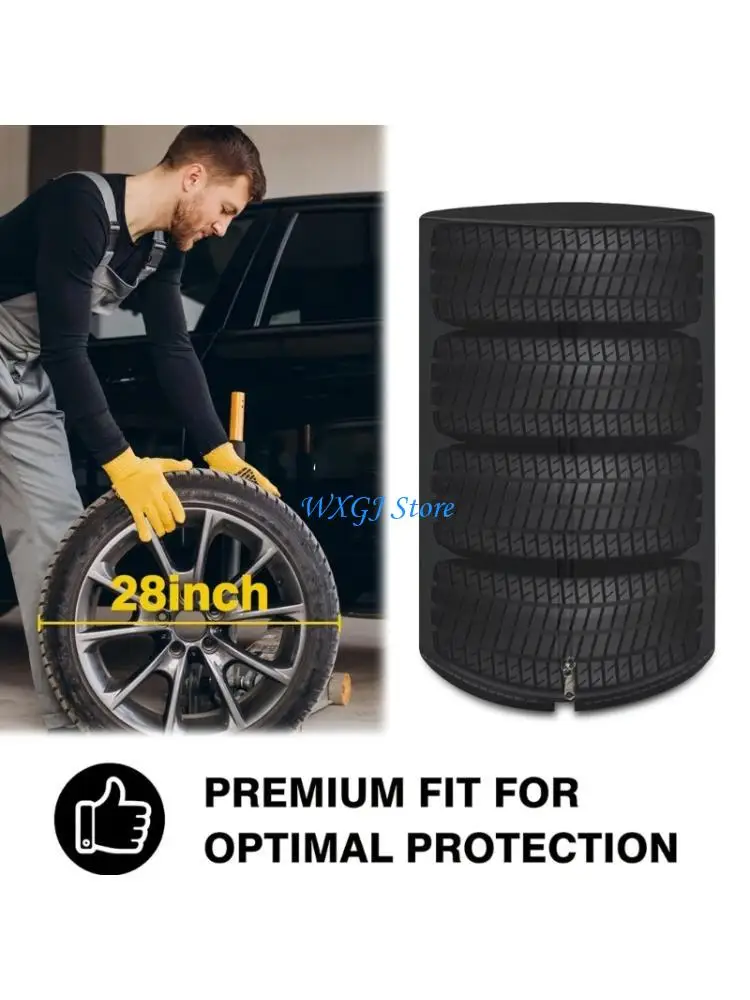 

37JE 420D Oxford Fabric Tire Cover With Zippers For All Weather