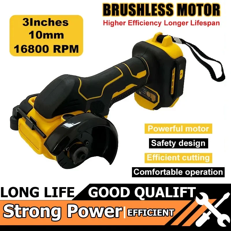 

Новая подходит для аккумулятора 20 В, аккумуляторная угловая шлифовальная машина, 3-дюймовый мини-полировальный шлифовальный станок, электрические режущие электроинструменты