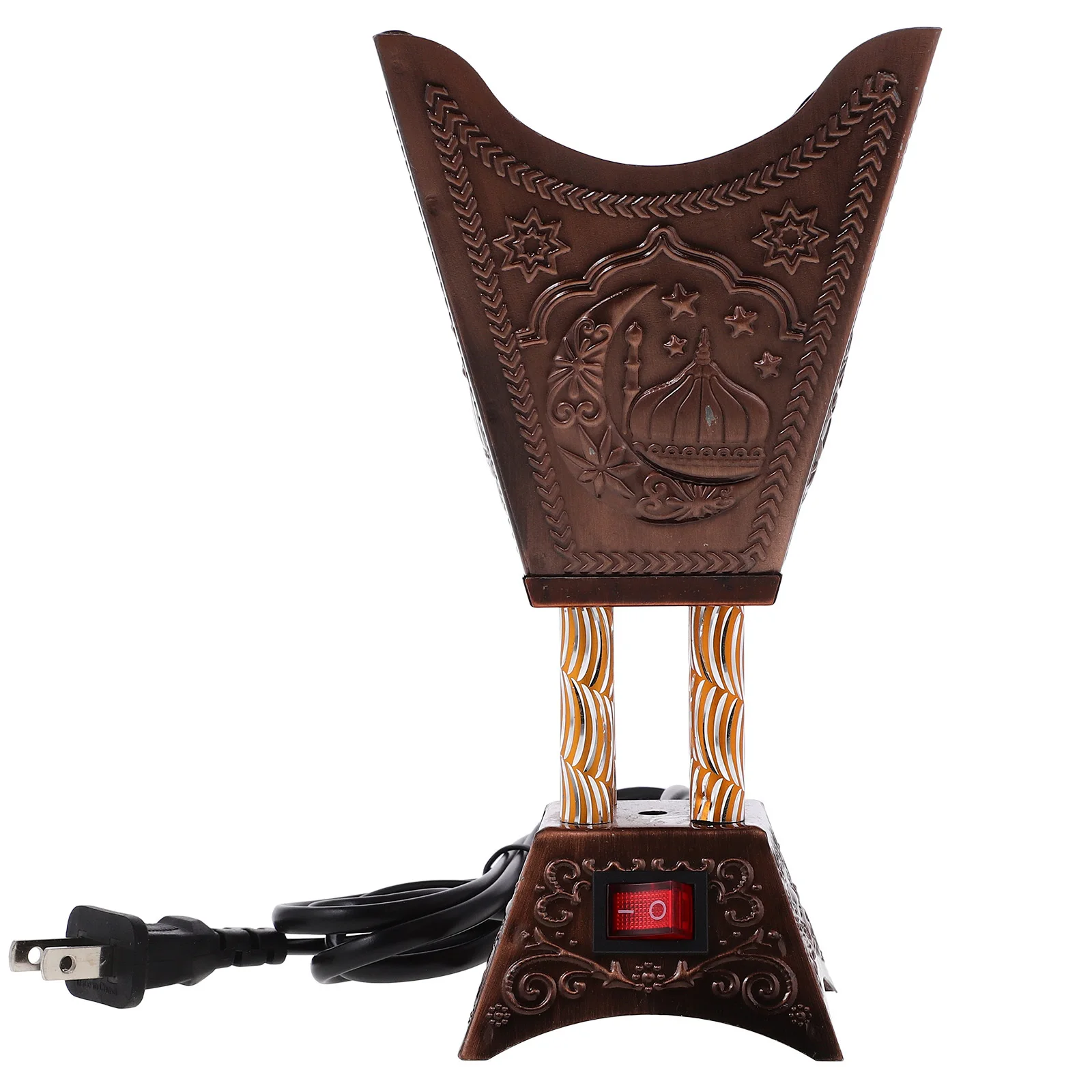 

Electric Arabian Style Incense Burner Iron Material Desktop Plug in Censer Burner Home Decor Aroma Incense Stove