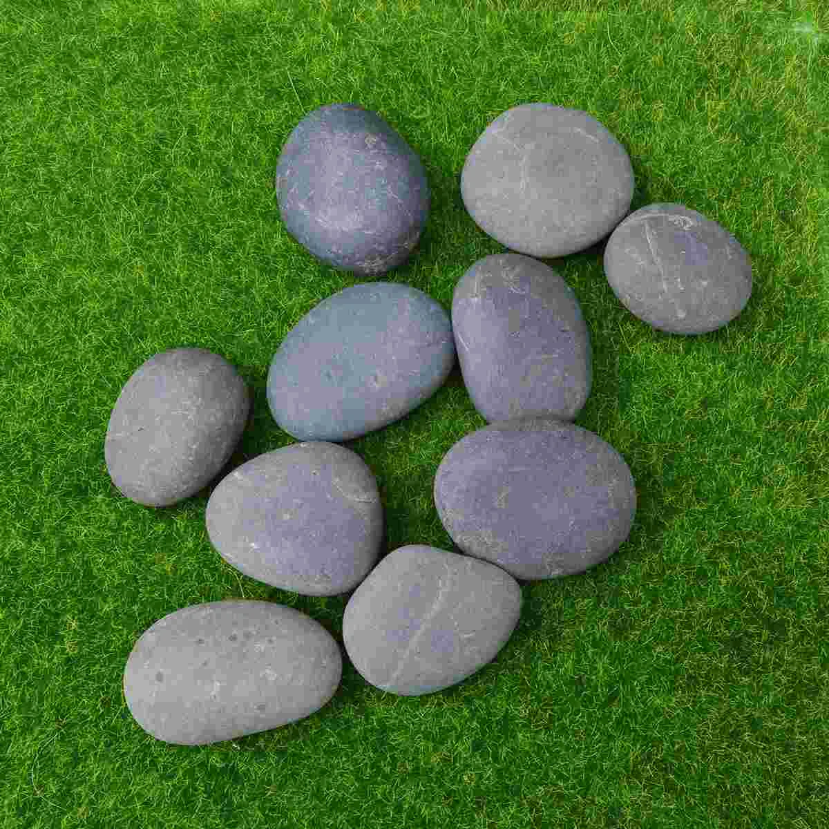 10 PCS Craft Rocks Stones Painted Garden Hand-Painted DIY Polishing Pebbles Child