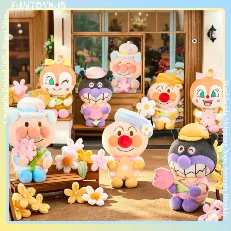 kayou-アンパンマンのぬいぐるみペンダント、ブラインドボックス。アンパンマン、バイキンマン、ドキンちゃん、メロンパンナの可愛いキャラクターぬいぐるみキーホルダー。かわいいプレゼント。