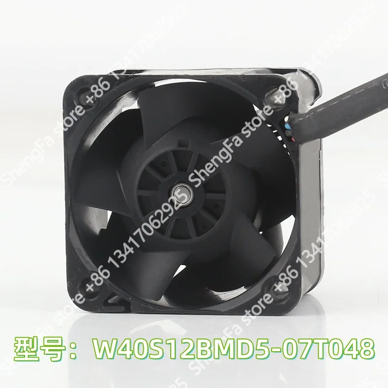 Original New Nidec DC 12V 0.64A AC EC 5V 24V 48V 4028 4CM 40X40X28MM server brute force four-wire W40S12BMD5-07T048 cooling fan