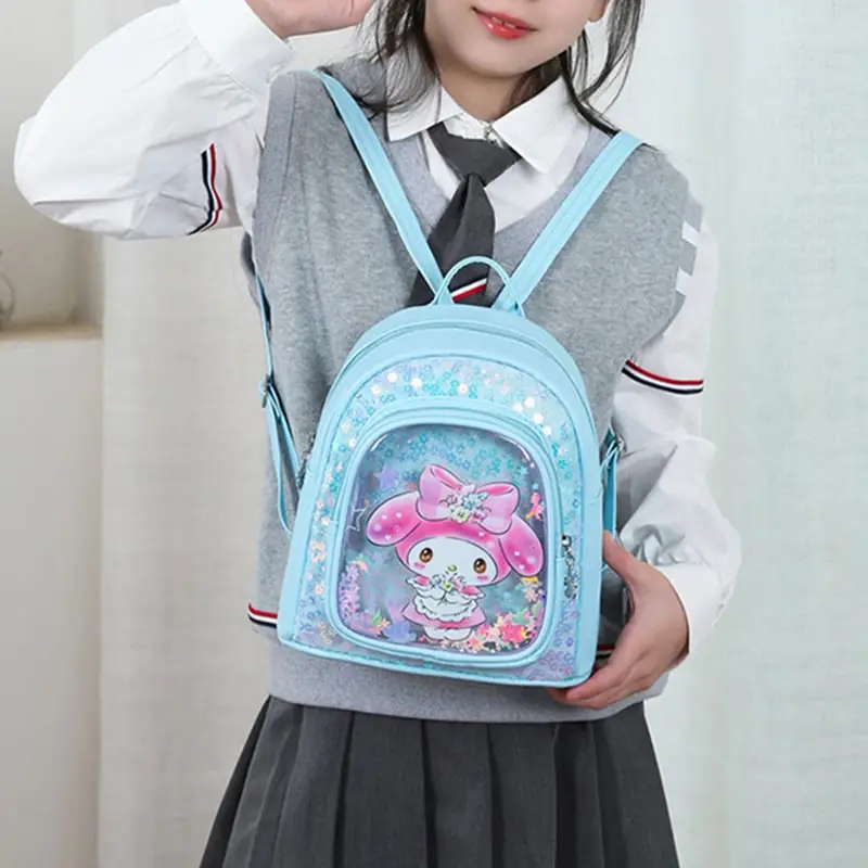  Kuromi My Melody Backpack Cute Anime Cartoon School Bag for Children Pupil Schoolkids