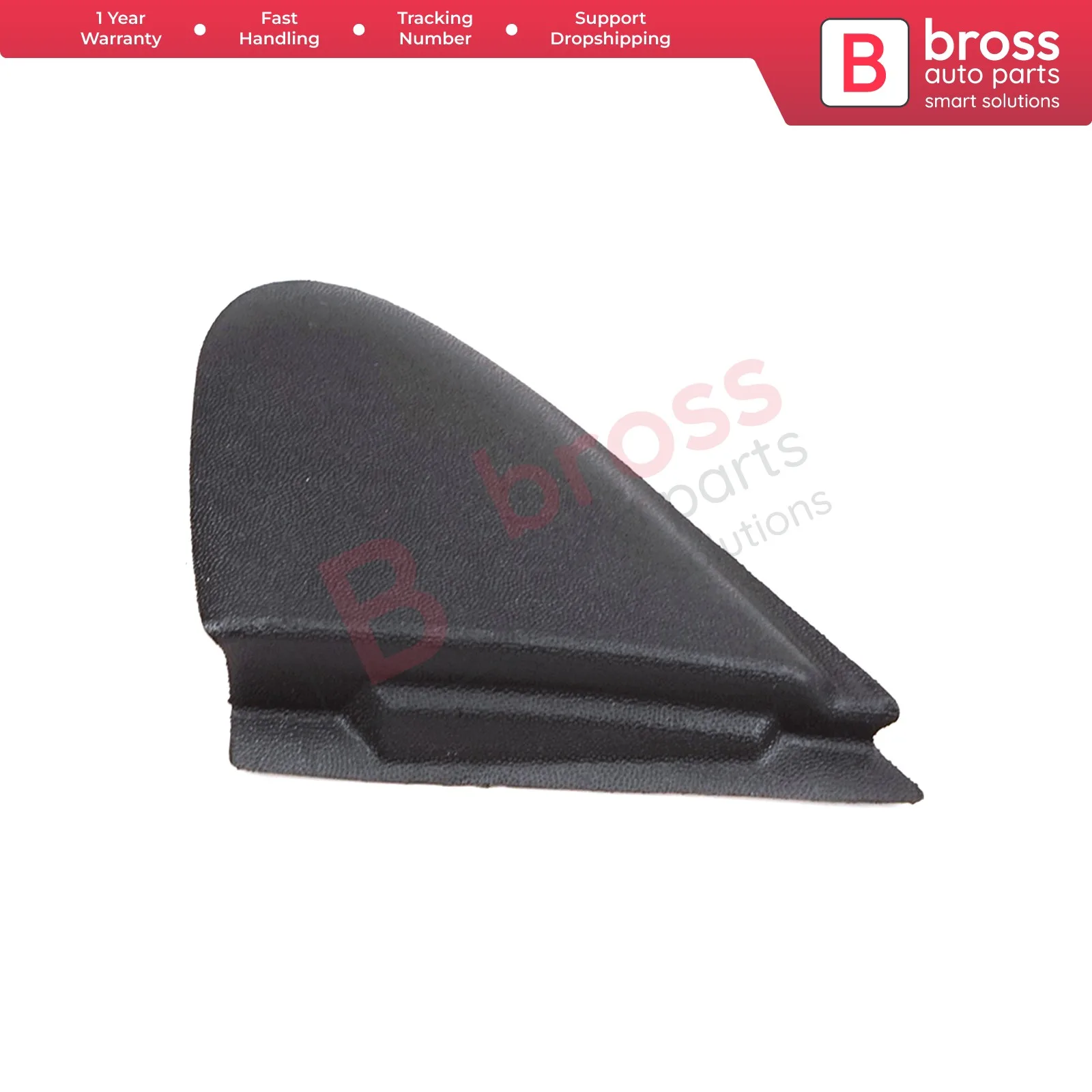 BSP1133-1 LEFT Side Wing Exterior Mirror Triangle Fender Corner Trim Plastic Cover for Renault Megane MK3 Fluence 638750012R