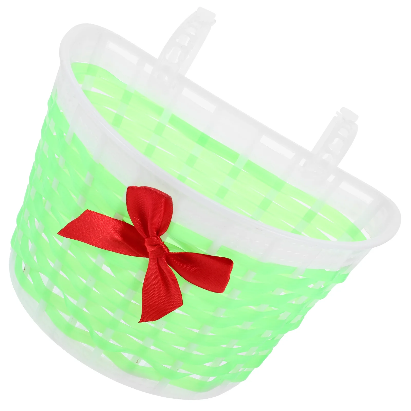 

Plastic Scooter Basket Small Frame with 100 Nursery Rhymes Easy to Install Portable Decorative Container Bike Basket