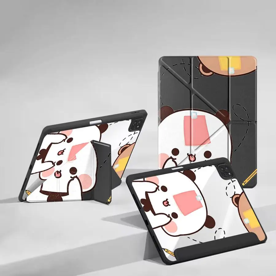 

Holder Cover Tablet Case For iPad Air 4 5 M3 M2 M4 11inch Pro 11 10 9 8 7 th 12.9inch Mini 6 7 Pro 2025 Cute Bear Pattern