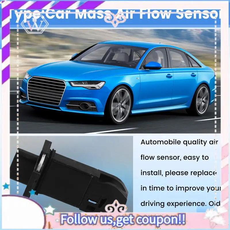 

Portable Car MAF Mass Air Flow Sensor 06J906461D AFH60-37 For A3 A4 A5 A6 Q3 Q5 Quattro VW Intake Flow Meter Sensor