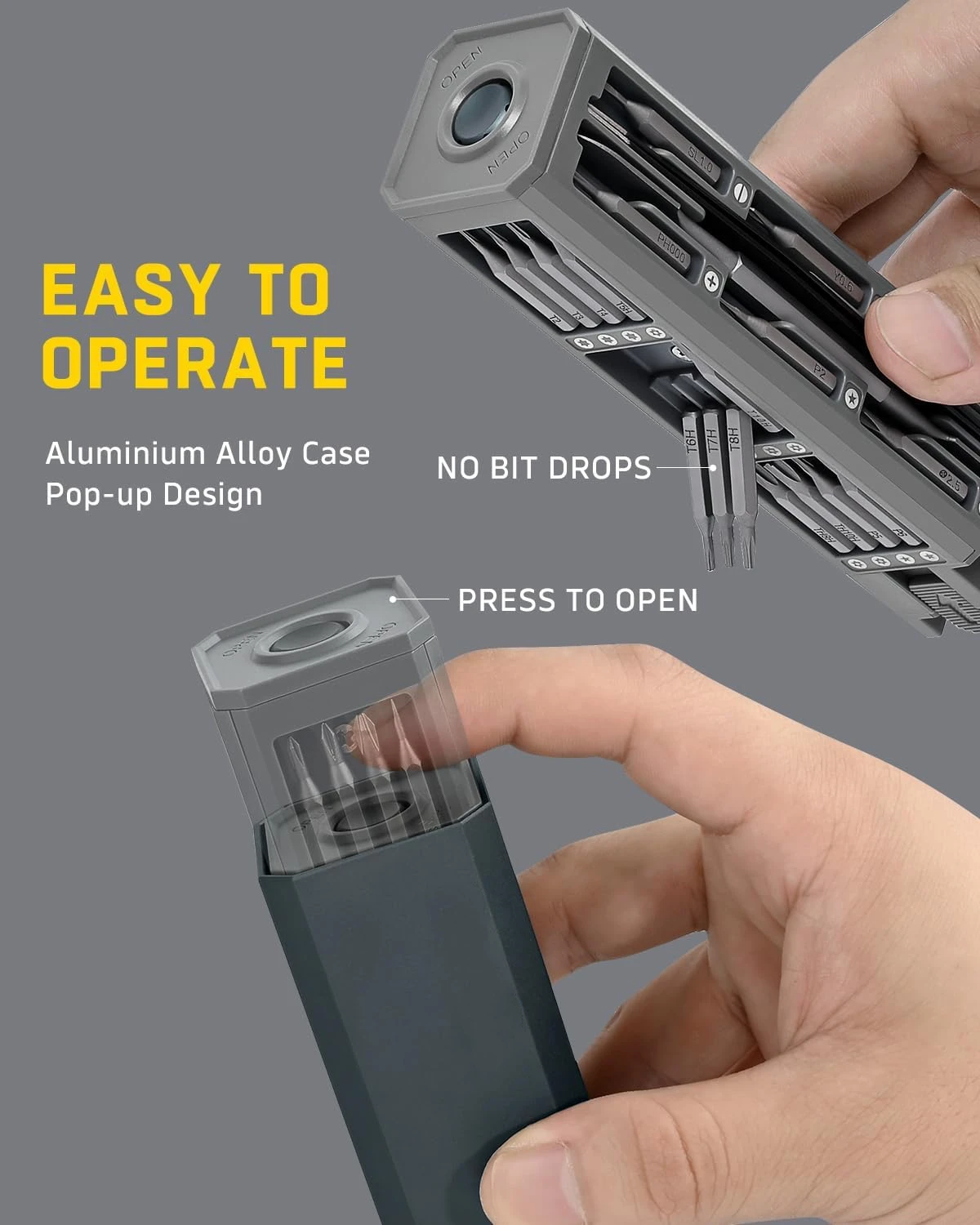 Precision Screwdriver Set, 44 in 1 Mini Screwdrivers, Screwdriver Bit Sets, Multifunction Precision Screwdriver Kit, Repair Tool