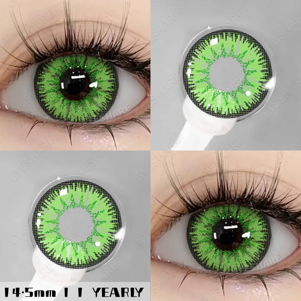 EYESHARE Farbige Kontaktlinsen, 2 Stück, bunte Kontaktlinsen, Anime, Cosplay, Kontaktlinsen, Halloween, Schönheit, Make-up, Farblinse