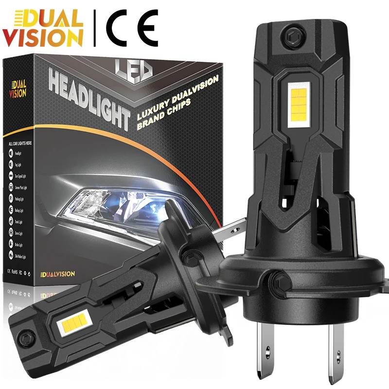 

Мини - светодиодные фары H7 мощностью 1500 Вт беспроводные 7535 CSP чипы для автомобильных фар автомобильные диоды H7 Turbo 6000K