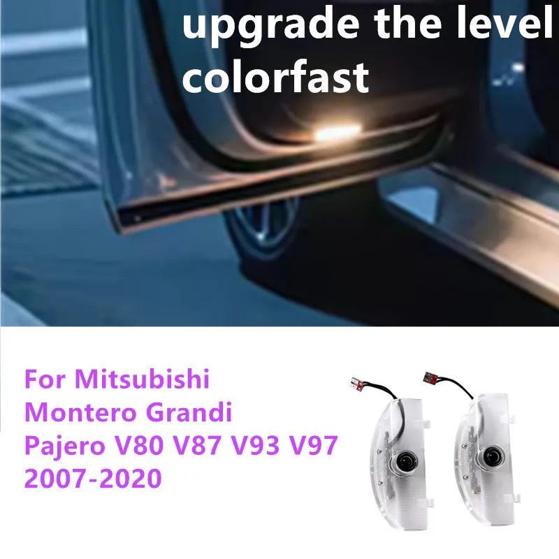 

2pcs For Mitsubishi Montero Grandi Pajero V80 V87 V93 V97 2007-2020 HD LED Logo Laser Projector Ghost Shadow Lamp Accessories