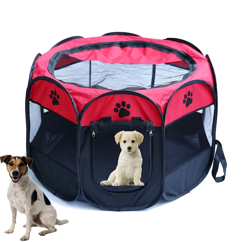 Pet Playpen Dog  Foldable Dog Tent  Water Resistant Removable Pen Kennel Lampshade For Dog Cat Puppy Outdoor Tent