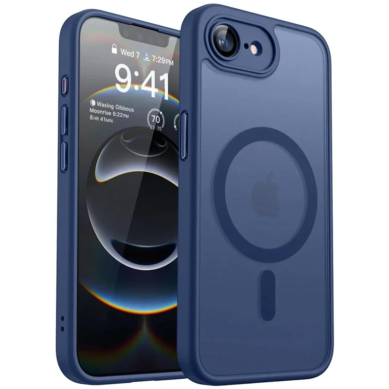 Luxuriöse Matte Hartschale für iPhone 17E 16E 18 17 Air 16 15 14 13 12 11 Pro Max IPhone17E mit Magsafe-Ladefunktion, Durchsichtige Hülle – Detail 9
