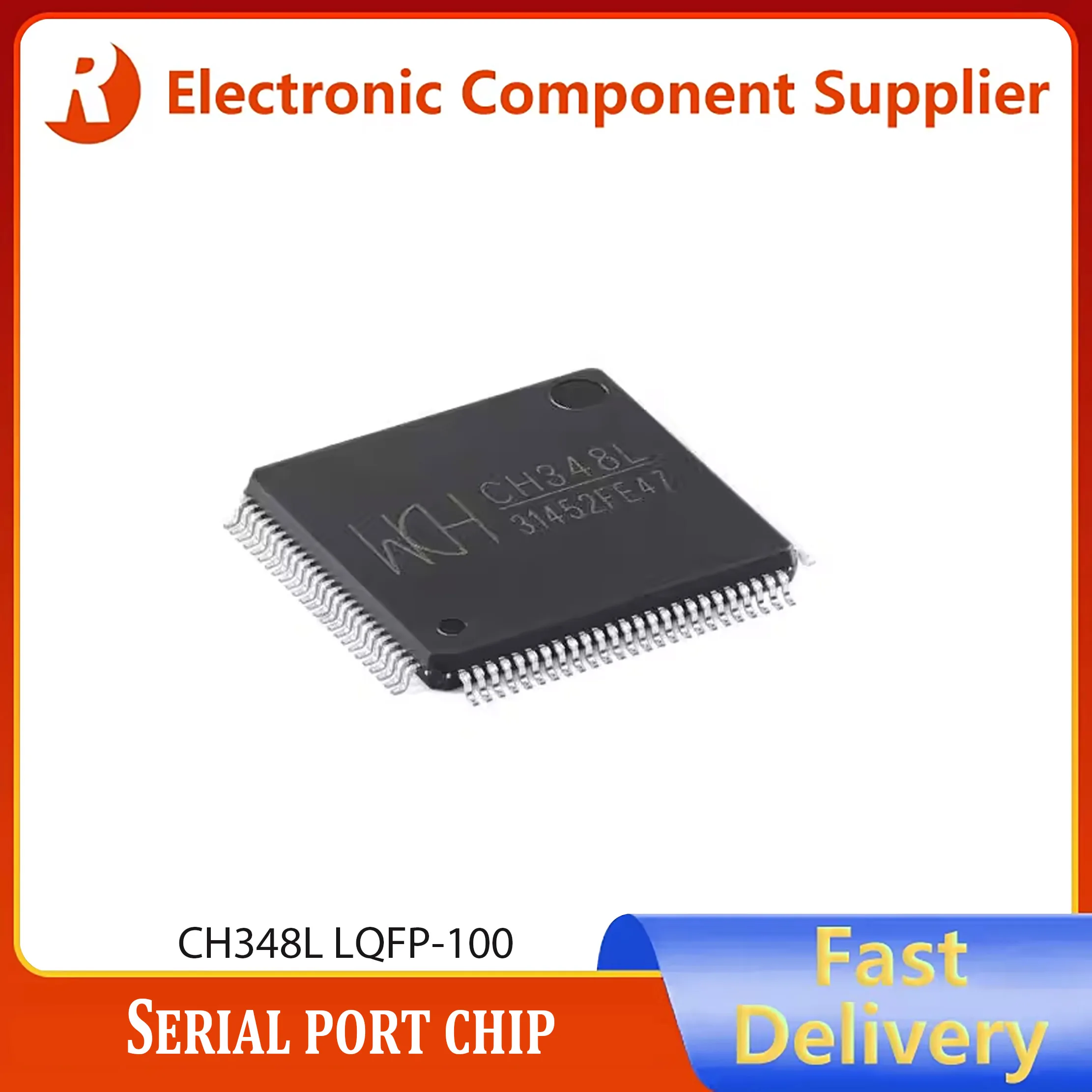 1pcs Genuine Original CH348L LQFP-100 USB to 8-Port Serial Interface Chip