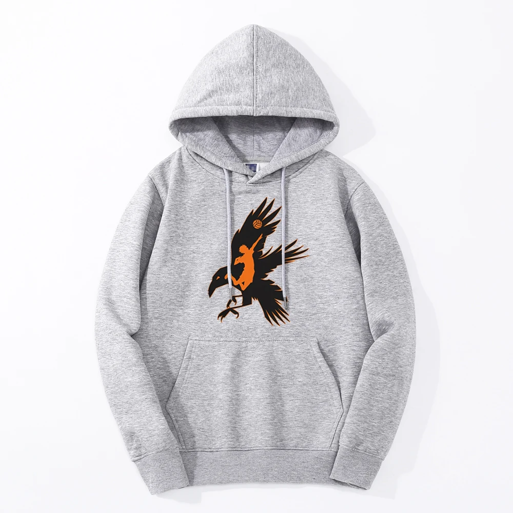 Shoyo Hinata Haikyuu Japan Anime Fly It 2024 Winter Mens Simple Warm Hoodies Sweatshirts Harajuku Streetwear Breathable Hoodie