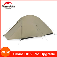 Naturehike CloudUp 2 Upgraded Pro 2 Person Tent 20D Waterproof Outdoor Camp Hiking Ultralight 2 People Couple Travel Tents