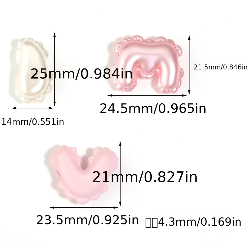 55pcs acrylic mixed color balloon lace wavy edge letter bead big DIY exquisite bead multi-purpose