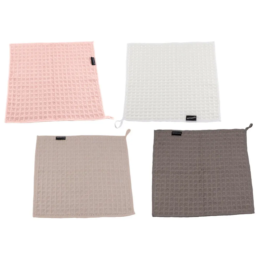 

4Pcs Kitchen Dishcloths Suppleness Durable Dish Rags Cup Wipes Countertop Cleaning Cloth Coffee Machine Cleaning Tools
