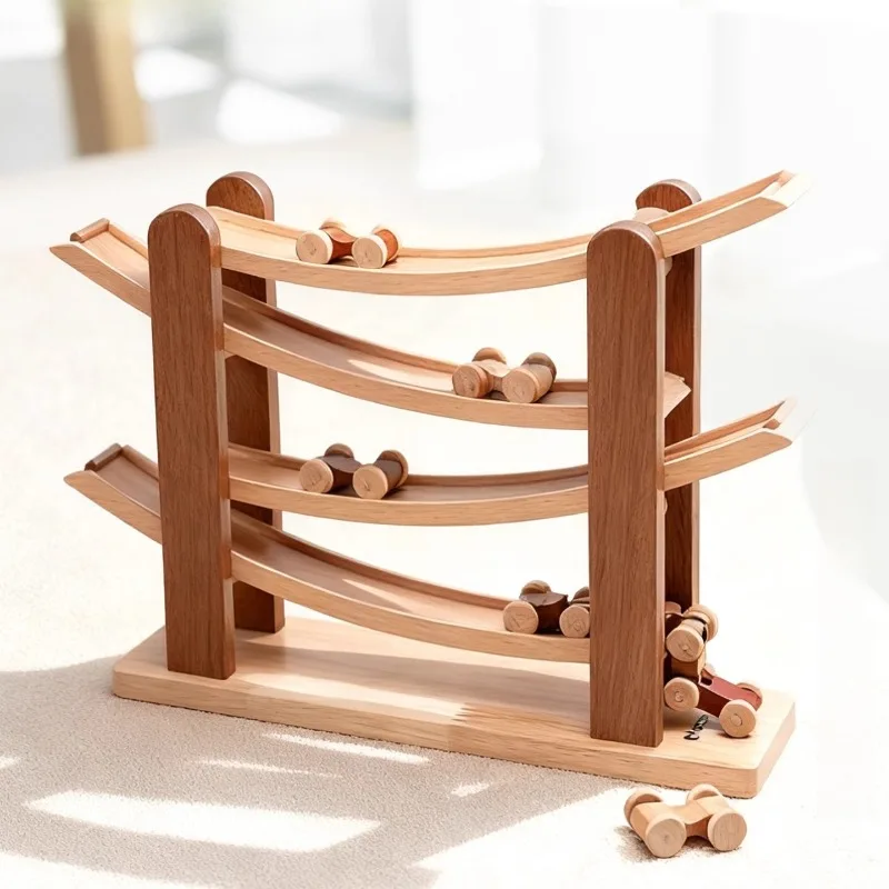 Solid Wood Educational Toys Rail Puzzle Children Toys Sensory Training Enlightenment Kids Toy Hand Grasp Training Safety Toy